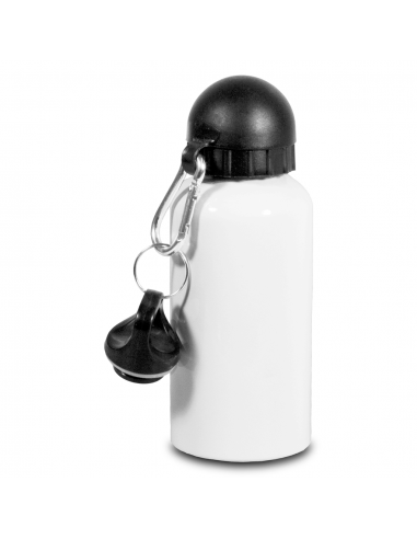 Trinkflasche Aluminium 500ml weiß