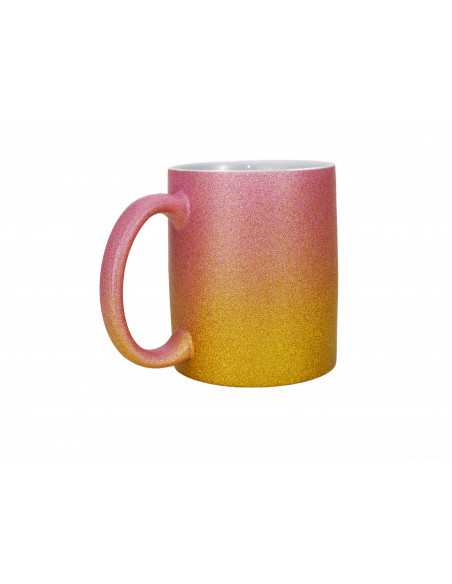 11oz Glitzertasse mit Farbverlauf