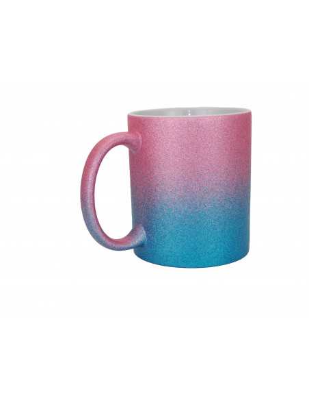 11oz Glitzertasse mit Farbverlauf