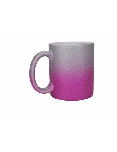 11oz Glitzertasse mit Farbverlauf