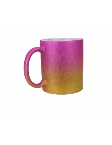 11oz Glitzertasse mit Farbverlauf